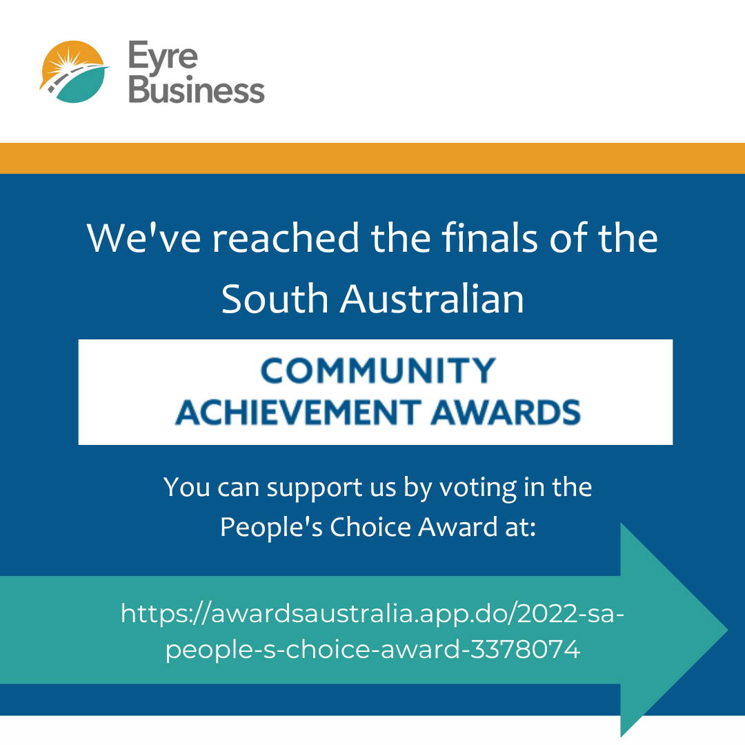 Vote for the SACA People’s Choice Award Eyre Business